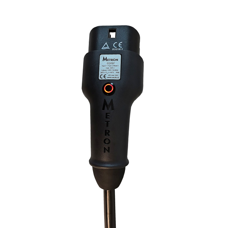 Type-2 ladekabel med indbygget Tesla Knap